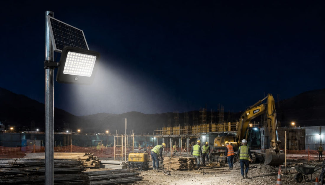 Cómo elegir un proyector solar para obras y faenas temporales en Chile