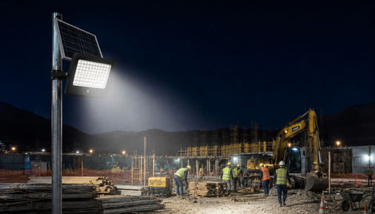 Cómo elegir un proyector solar para obras y faenas temporales en Chile