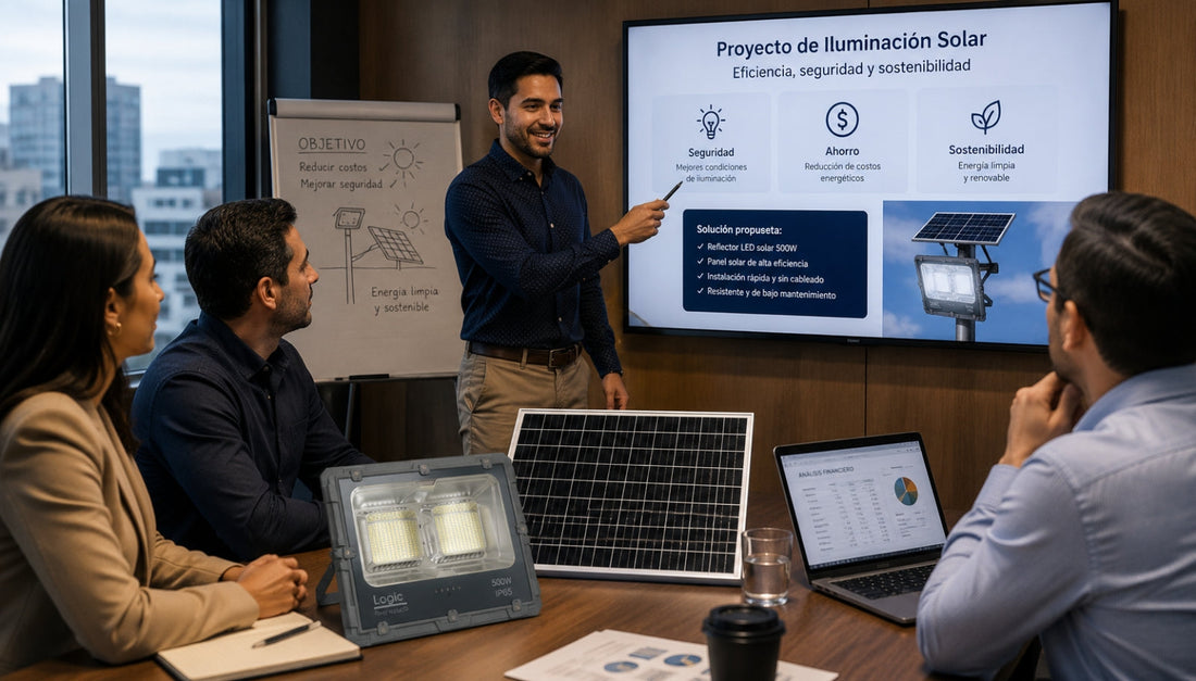 Cómo presentar un proyecto de iluminación solar a tu empresa o empleador
