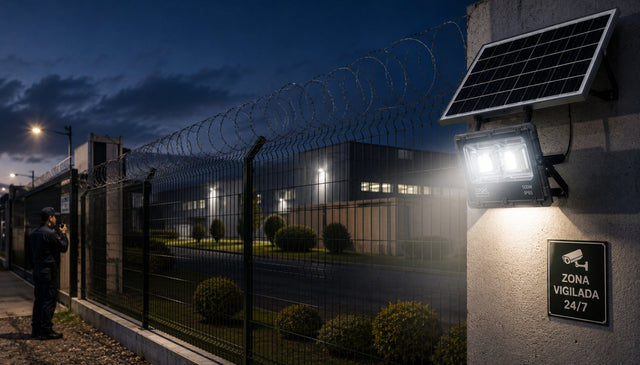 Proyectores solares para vigilancia y seguridad perimetral