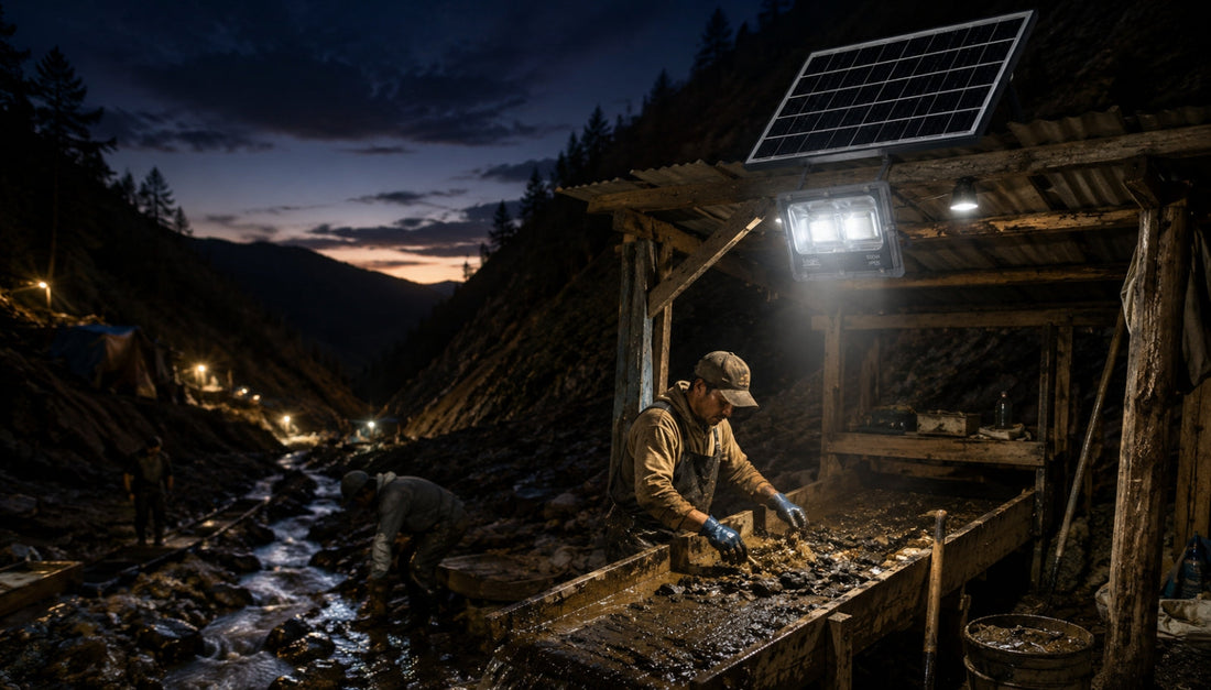 Iluminación solar para minería artesanal y pirquineros