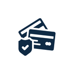 Icono de pago seguro y transparente